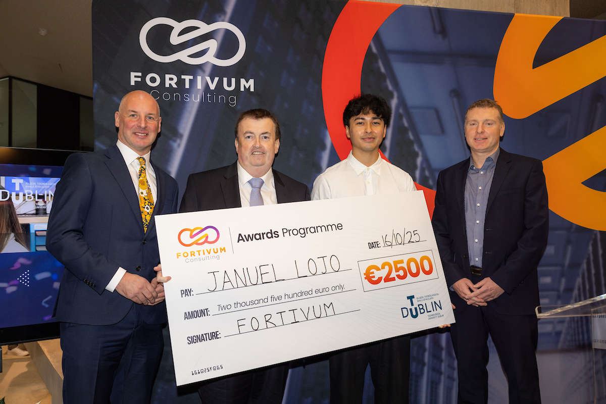 Fortivum Awards First Bursary to TU Dublin Tallaght Student